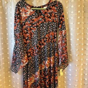 Westport Multicolor Floral Long Sleeve Dress